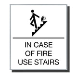 ADA Sterling Stair Sign - NapADASigns - ADA Stair Sign - Aluminum - Sterling Collection - napadasigns