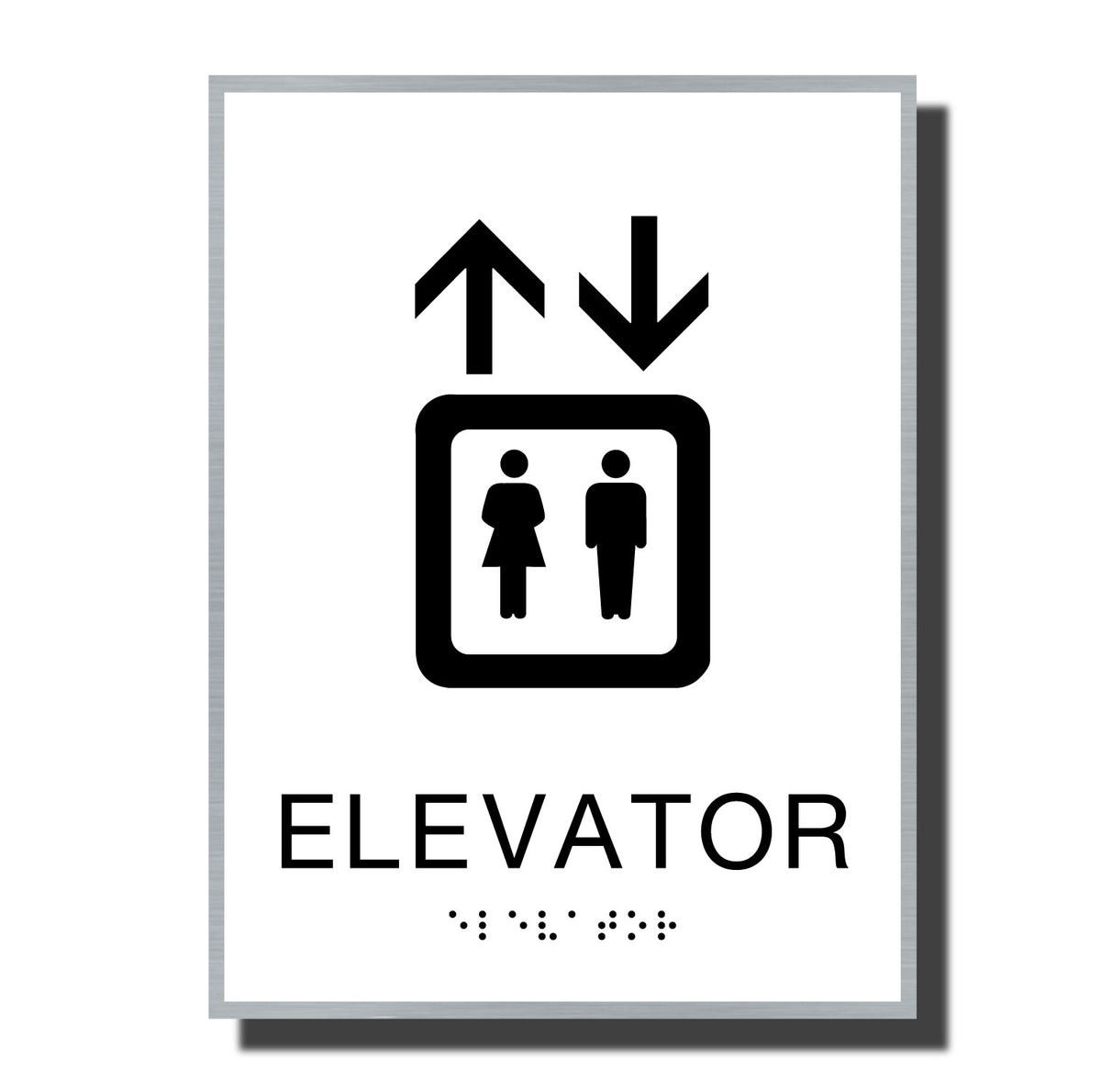 ADA Elevator Sign - Sterling Collection - 6