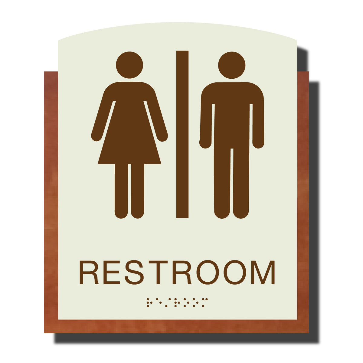 ADA Restroom Sign Timber Collection Nap ADA Signs NapADASigns