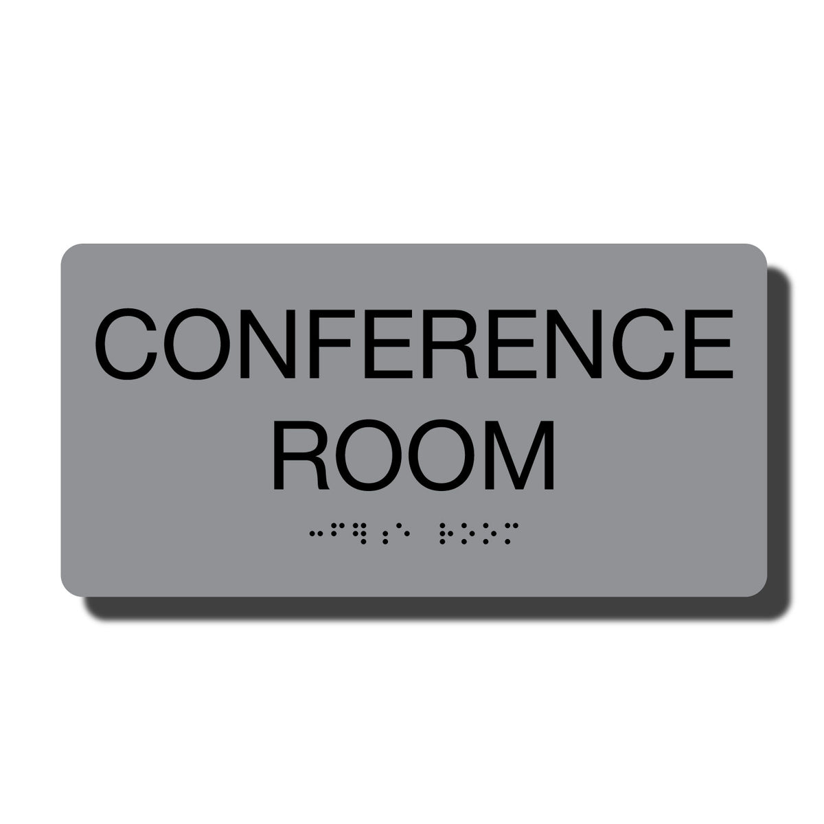 ADA Custom Room Sign with Braille - Several Colors - 8