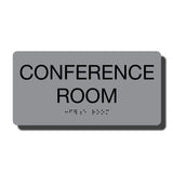 Custom ADA Room Name Sign with Braille - Several Colors - 8" x 4"
