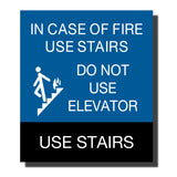 ADA Chroma Elevator Sign - NapADASigns - ADA Stair Sign - Plastic - Chroma Collection - napadasigns