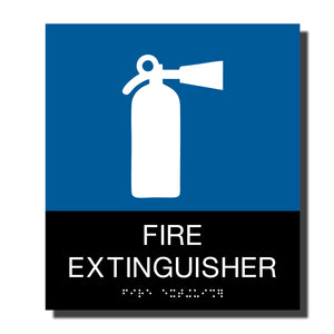 ADA Fire Extinguisher Sign - Plastic - Chroma Collection