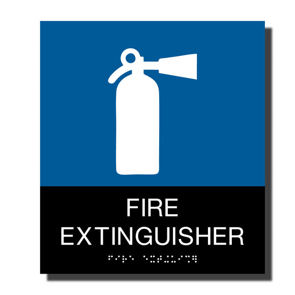 ADA Fire Extinguisher Sign - Plastic - Chroma Collection