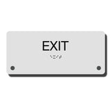 ADA Exit Sign with Braille - Acrylic - Construct Collection