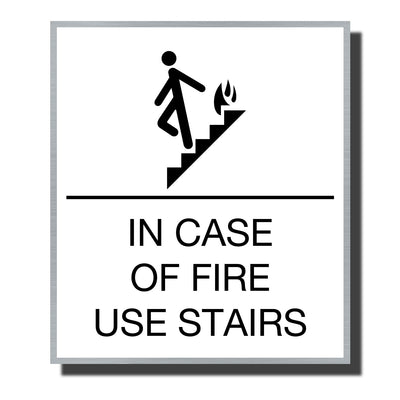 ADA Stair Sign - Aluminum - Sterling Collection