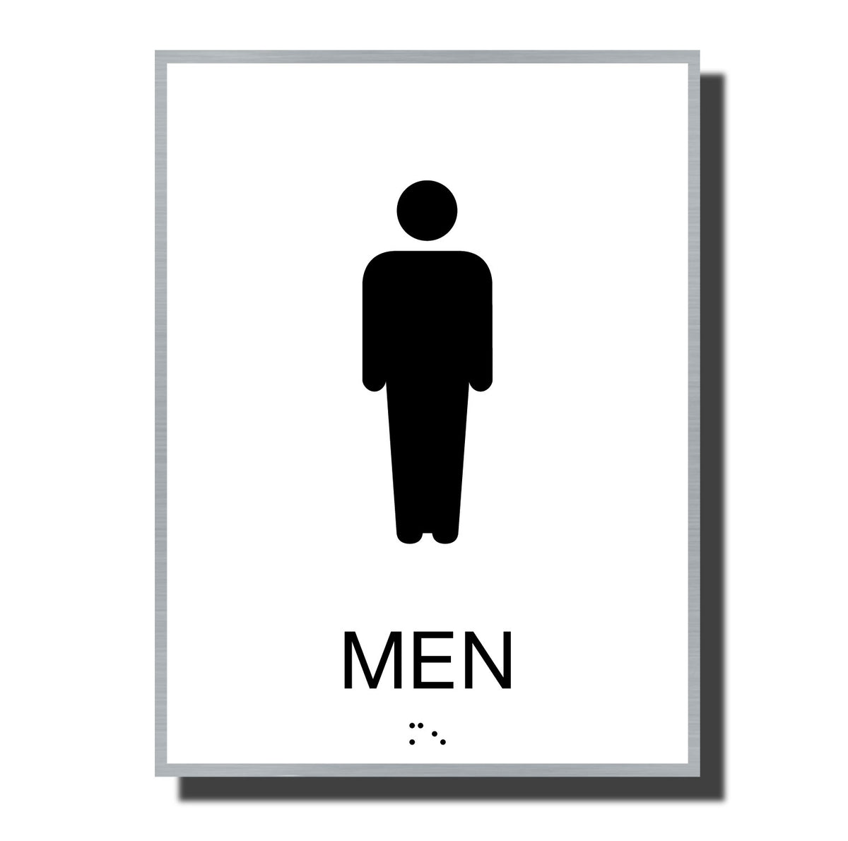 ADA Men's Restroom Sign w/ Braille Nap ADA Signs NapADASigns