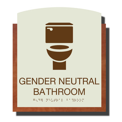 ADA Gender Neutral Bathroom - Plastic - Timber Collection