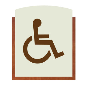 ADA Wheelchair Sign - Timber Collection - Nap ADA Signs – NapADASigns