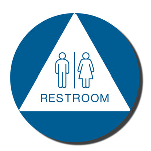 California ADA Restroom Signs - ADA Compliant - Title 24 - 12" - napadasigns