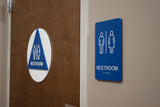 California ADA Restroom Signs - ADA Compliant - Title 24 - 6" x 9" - napadasigns