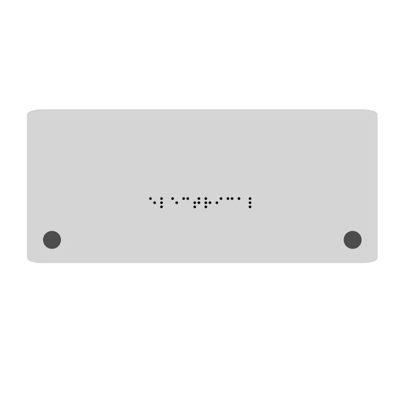 CUSTOM ADA ROOM NAME SIGN WITH BRAILLE - ACRYLIC - CONSTRUCT COLLECTION